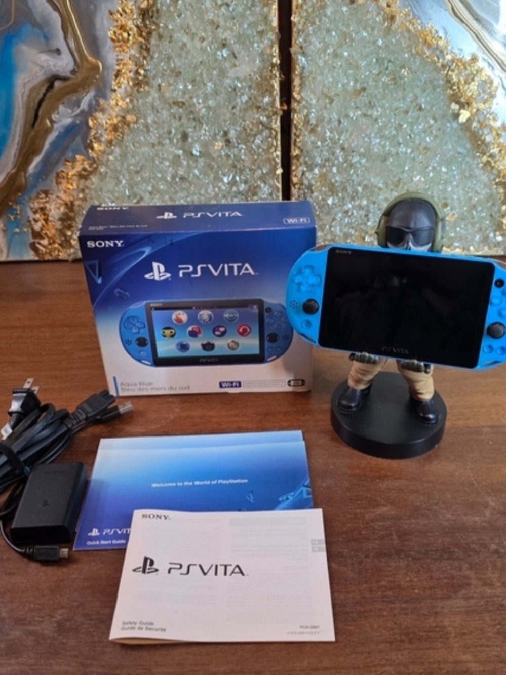 Sony PS Vita Blue Handheld Console CIB